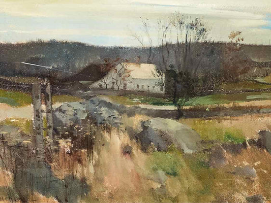 "Middlebrook Farm" Print in Dark Wood Frame