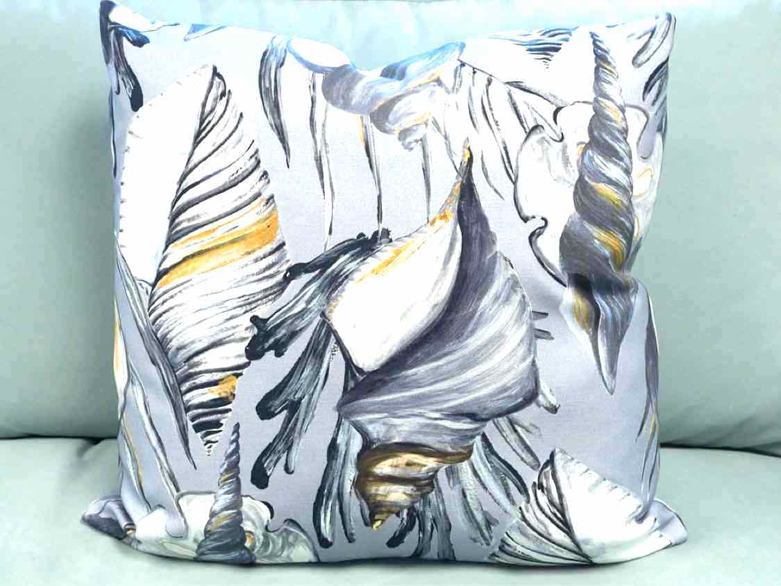 "Caspian Abyss" Accent Pillow