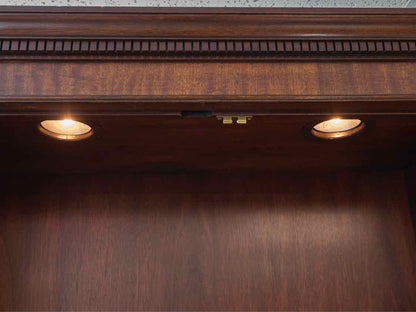Henkel Harris Banded Mahogany Breakfront