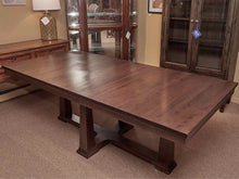 Gat Creek Cherry 'Latham' Pedestal Extension  Dining Table In  Cocoa Finish
