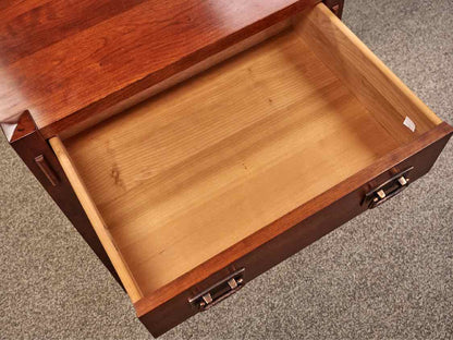 Pair of Cherry Stickley Mission One Drawer Nightstands