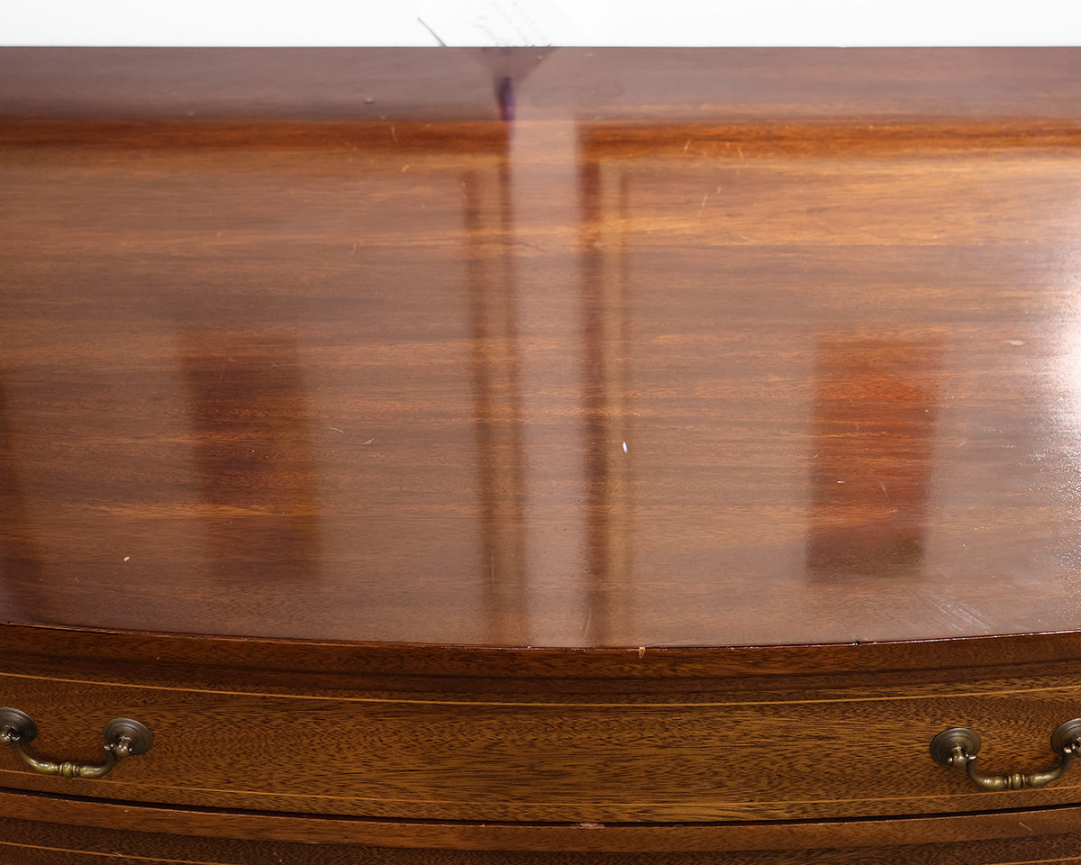 Bow Front Mahogany Inlaid Server
