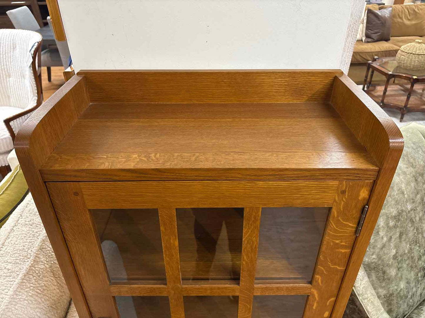 Stickley Single Door Bookcase in Oak