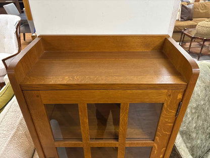 Stickley Single Door Bookcase in Oak