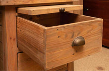 Pair of Four Hands Sundried Wheat Finish 3 Drawer Nightstands