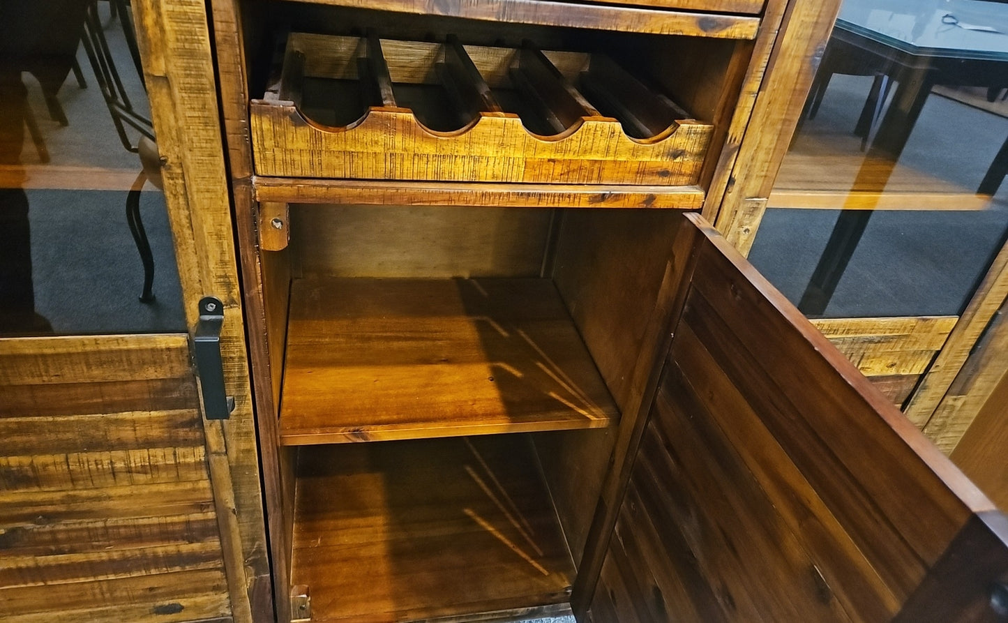 Rustic Dark Brown Sideboard