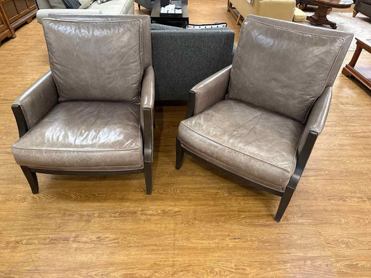 Ethan Allen Pair Of  'Grayson' Lounge Chairs