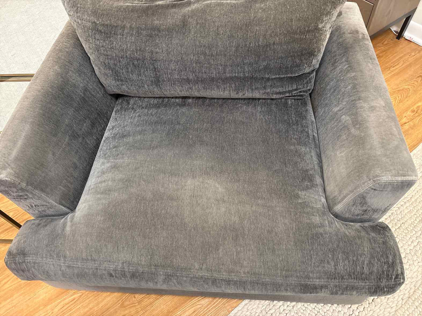 Arhaus 'Emory' Chair and a Half w/ Ottoman