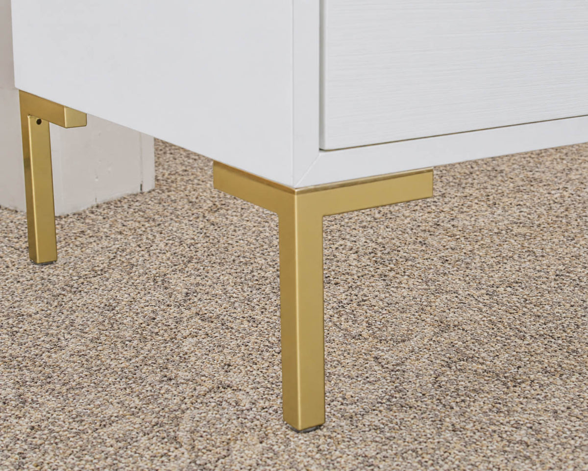 Anthropologie "Ingram" 7 Drawer Dresser in White Finish