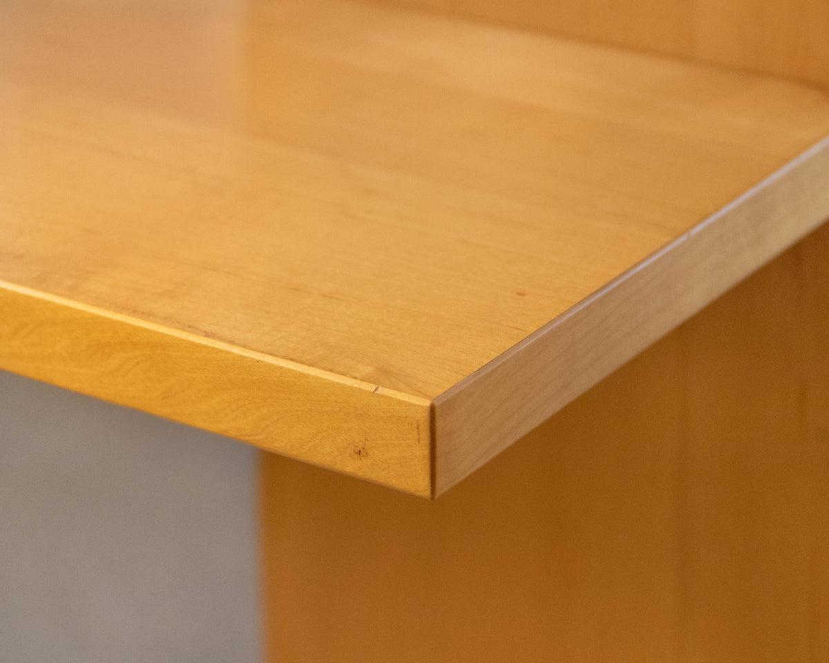 Pair of Light Maple Adjoining Bookcases