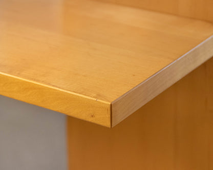 Pair of Light Maple Adjoining Bookcases