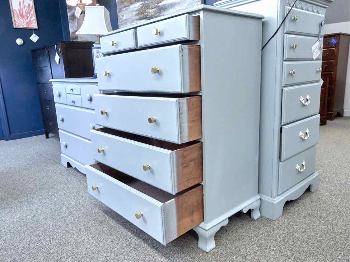 Six Drawer Chest in 'Arctic' Blue