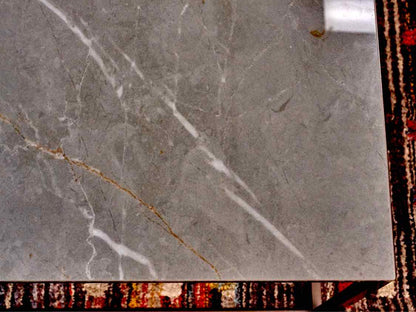 Crate & Barrel Square Faux Stone Cocktail Table