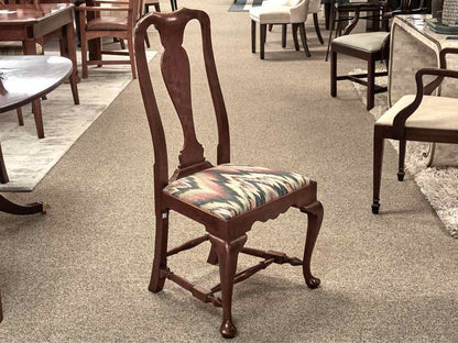 Eldred Wheeler Cherry Double Pedestal Dining Table & Set of Six Chairs