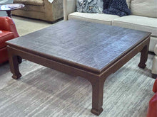 Harrison Van Horn Grasscloth Wrapped Asian Inspired Cocktail Table