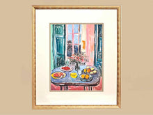 'Dinner's Ready II'  Print In Textured Gold & Matt Black Frame