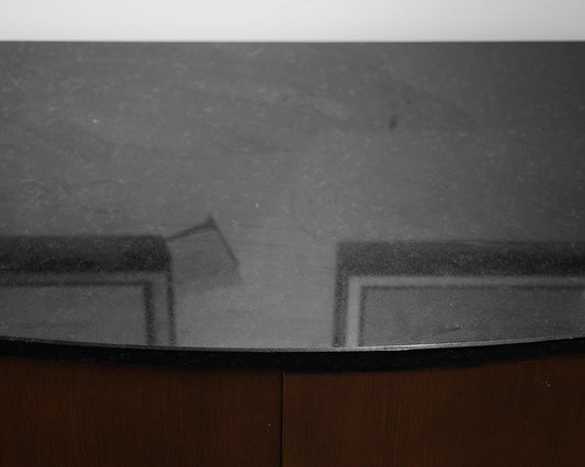 Demilune Table With Stone Top