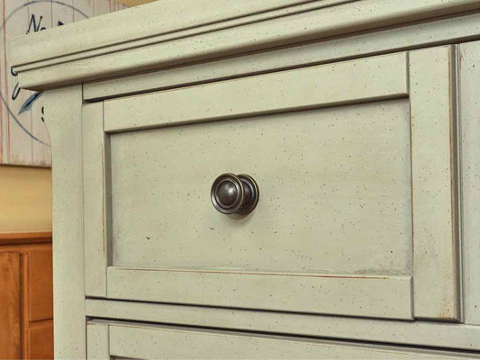 Vaughan Bassett Grey Green Finish  5 Drawer Chest