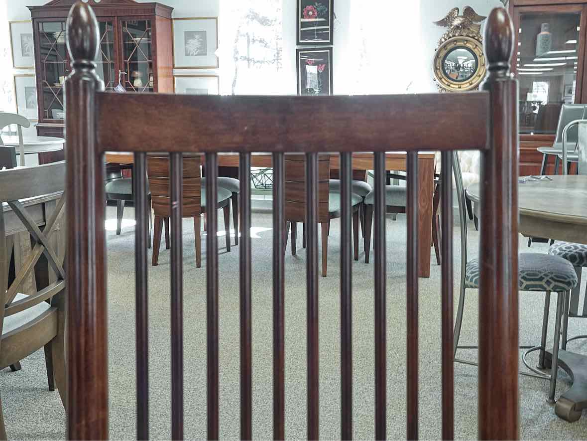 Klausner Set of 6 Two Tone Spindle Back Dining Chairs