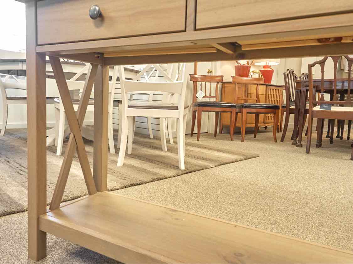 Two Draw Console in Driftwood Finish