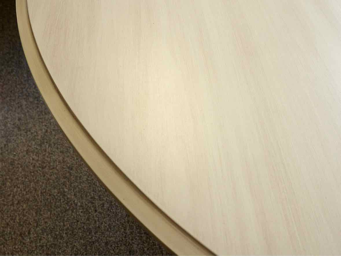 Gat Creek Maitland Round Dining Table with Hand-Glazed Parchment Finish Top