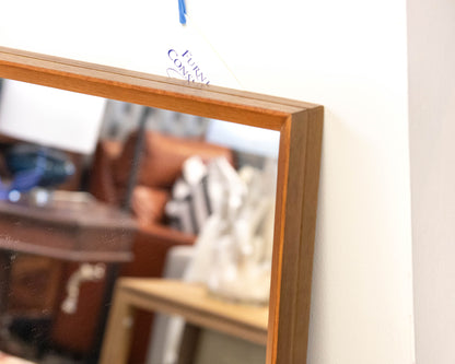 West Elm Mid-Century Modern Mirror with Coat Hooks in Acorn Finish