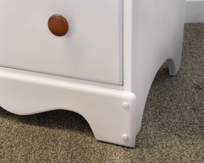 White Finish 3 Drawer Dresser