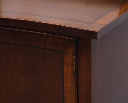 Banded-mahogany serpentine front server