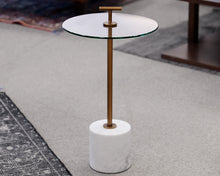 Contemoparay Accent Table With Marble Base