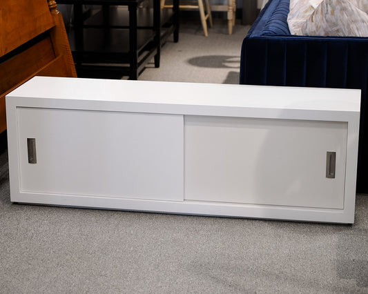 Crate & Barrel Low Profile Storage Console