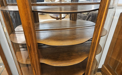 Vintage Oak Curio Cabinet
