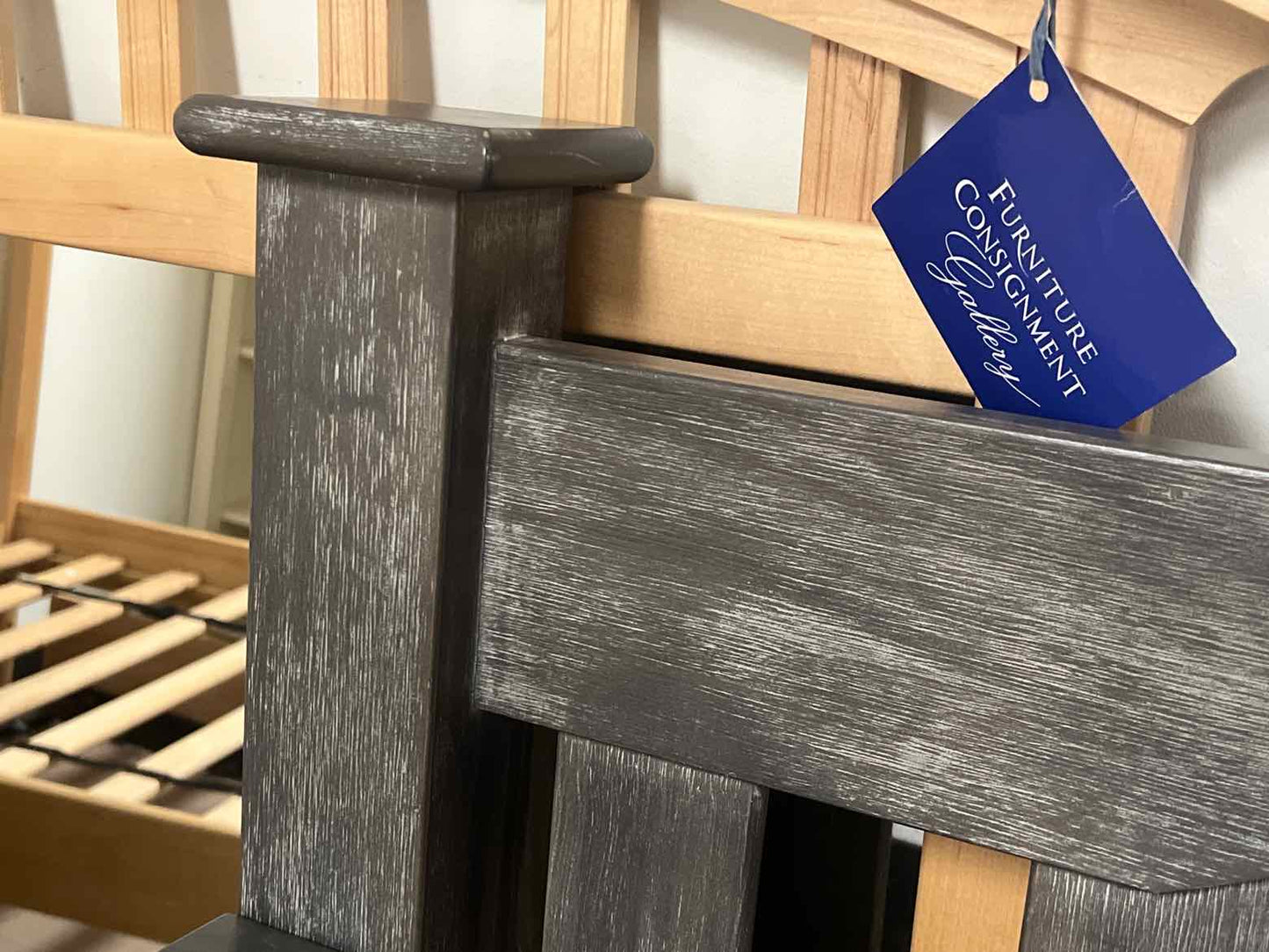 Pottery Barn Grey Oak Twin Bed
