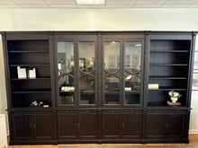 Arhaus 'Athens' 4-Piece Display Cabinet in Tuxedo Black