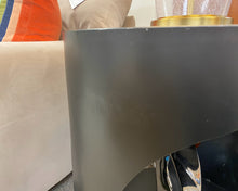 Noir Eclipse Round Side Table in Matte Black