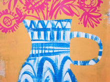 Talavera Vase II Art Print In White Frame