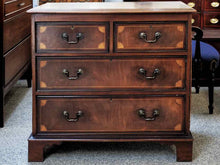 Banded Mahogany Four Drawer Bachelor's Chest