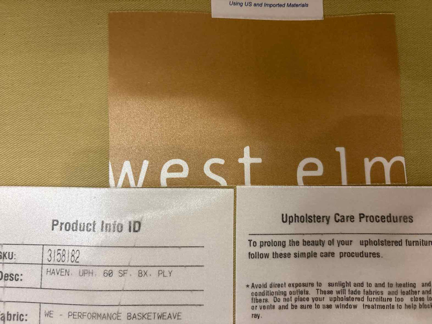 West Elm 'Haven' 2-Seat Sofa