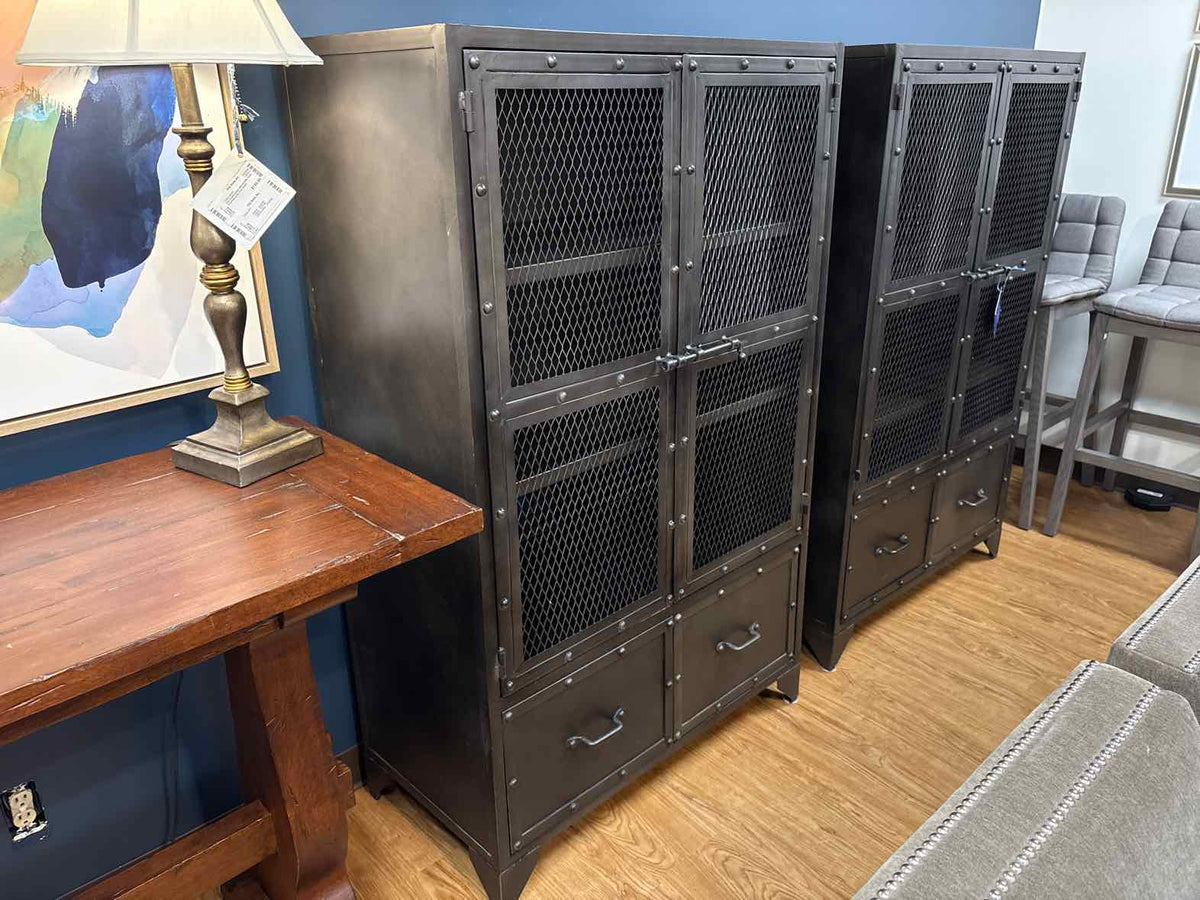 RH Vintage Industrial Steel Cabinet