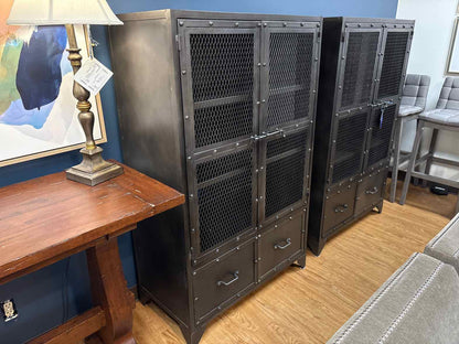 RH Vintage Industrial Steel Cabinet