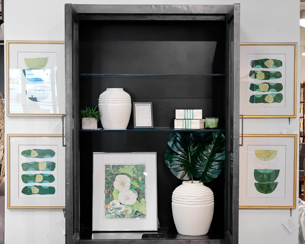 Restoration Hardware 'La Salle' Metal-Wrapped Cabinet