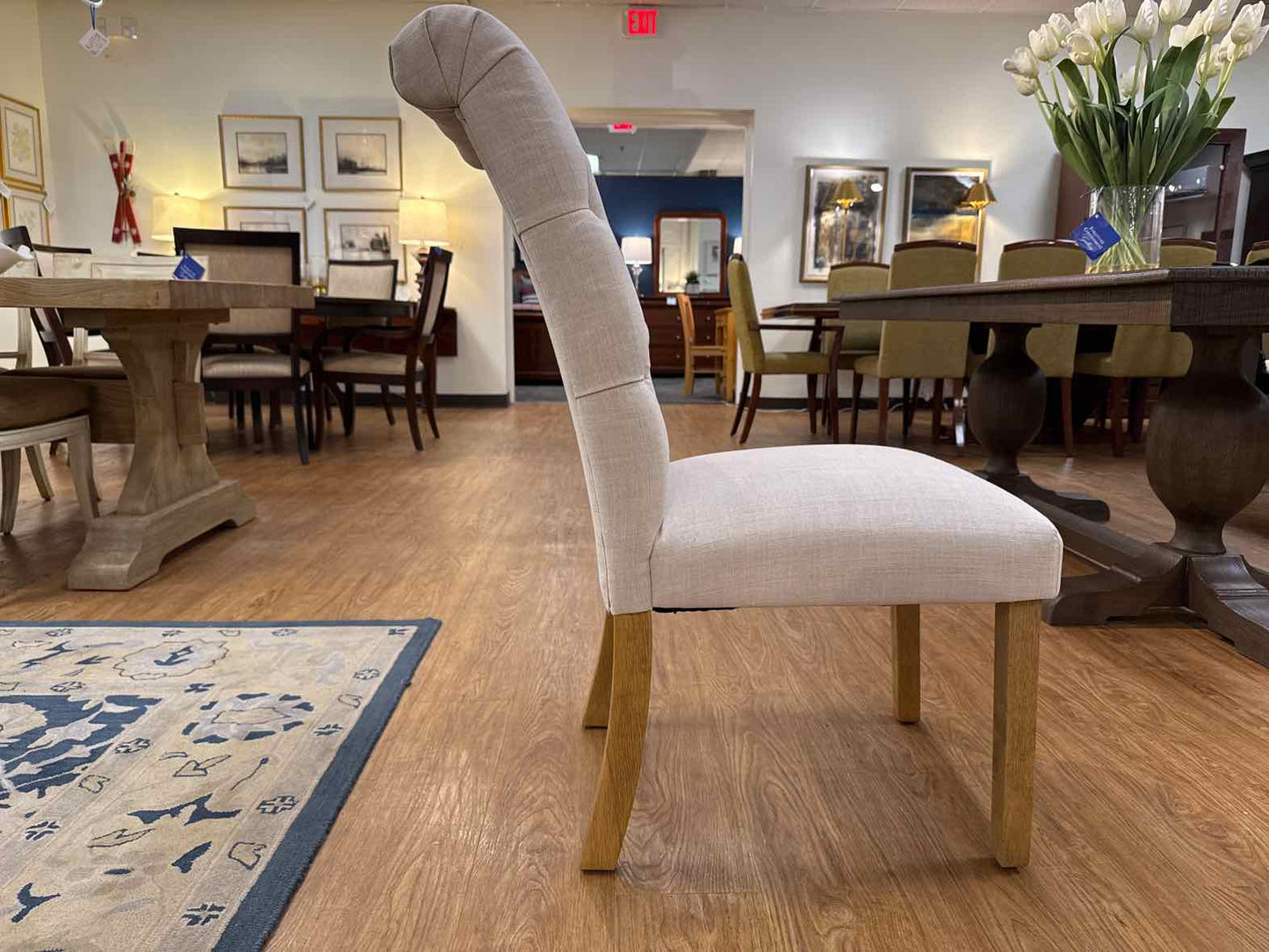 Set of 4 Tufted Dining Chairs