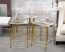 Set of 6 'Chiaro' CB2 Counter Stools