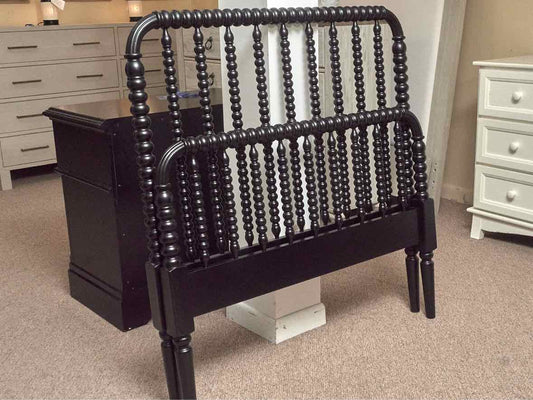 Crate & Barrel  Jenny Lind Spindle Black Finish Twin Bed