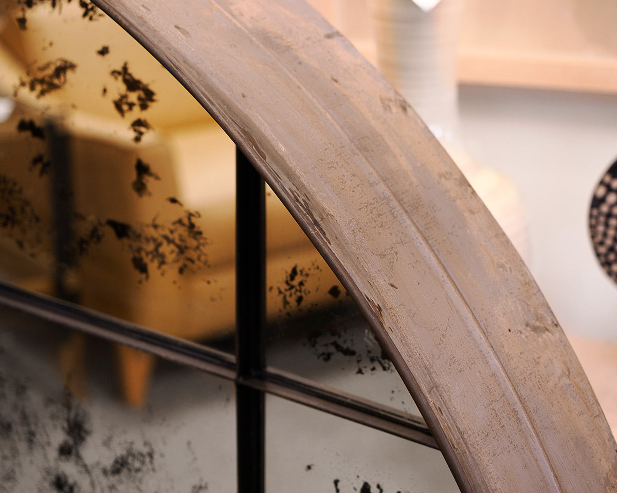 Geller Rustic Stained Glass Mirror