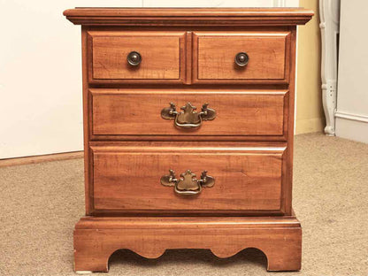 Broyhill Maple 2 Drawer  Nightstand