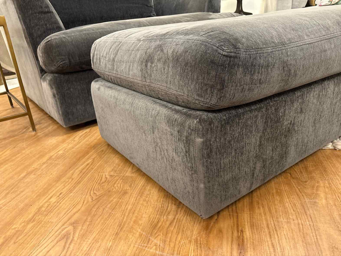 Arhaus 'Emory' Chair and a Half w/ Ottoman
