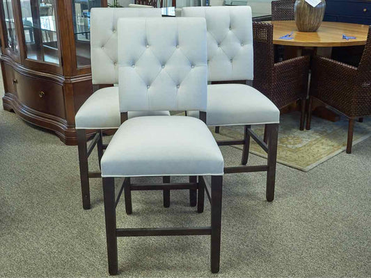 Set of 3 Gat Creek Maple " Berwyn" Counter Stools in Classic Stout Leg Finish