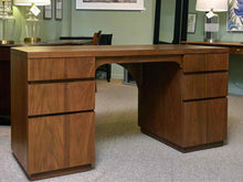 MG + BW Walnut Mid Century Style Executive Desk