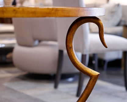 Gold 'Swan' Accent Table