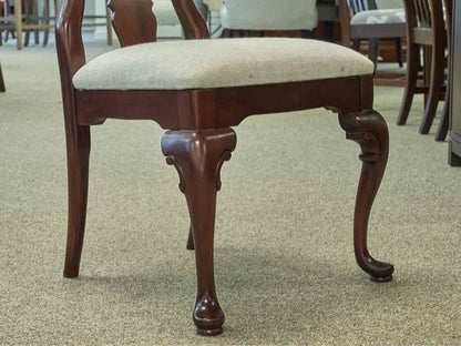Set of 6 Cherry Queen Ann  Dining Chairs